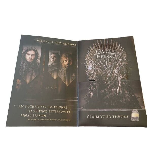 Game Of Thrones The Final Season Promo Card Foldout Phone Holder Throne HBO - Picture 4 of 6
